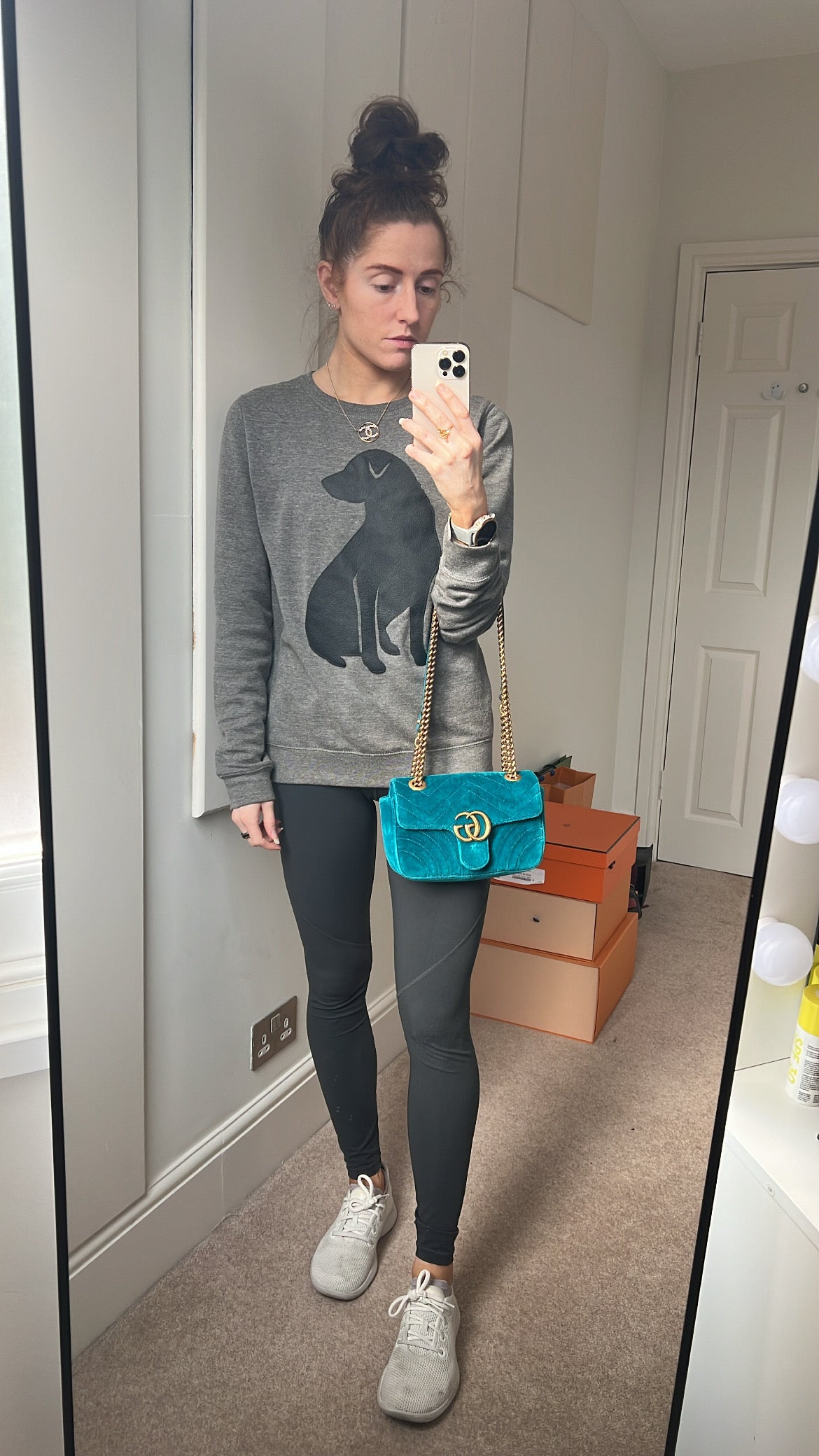 Gucci GG Mini Velvet Marmont Mini Shoulder Bag