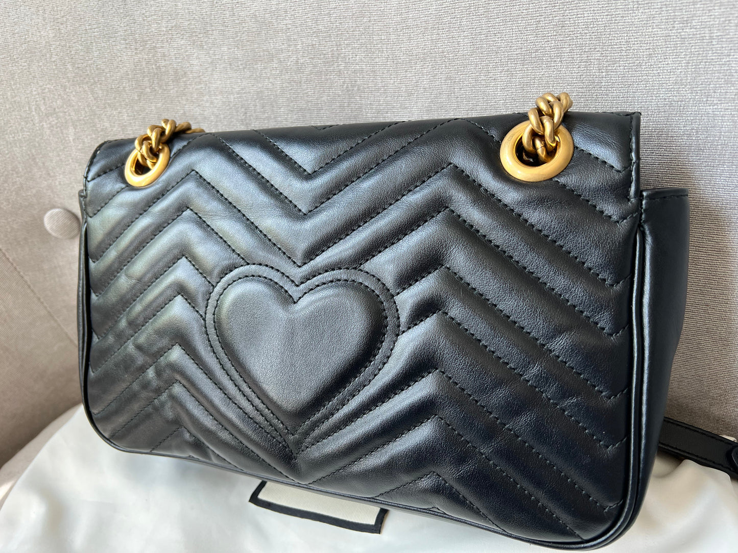 Gucci GG Black Marmont Small Shoulder Bag (RRP £1800)