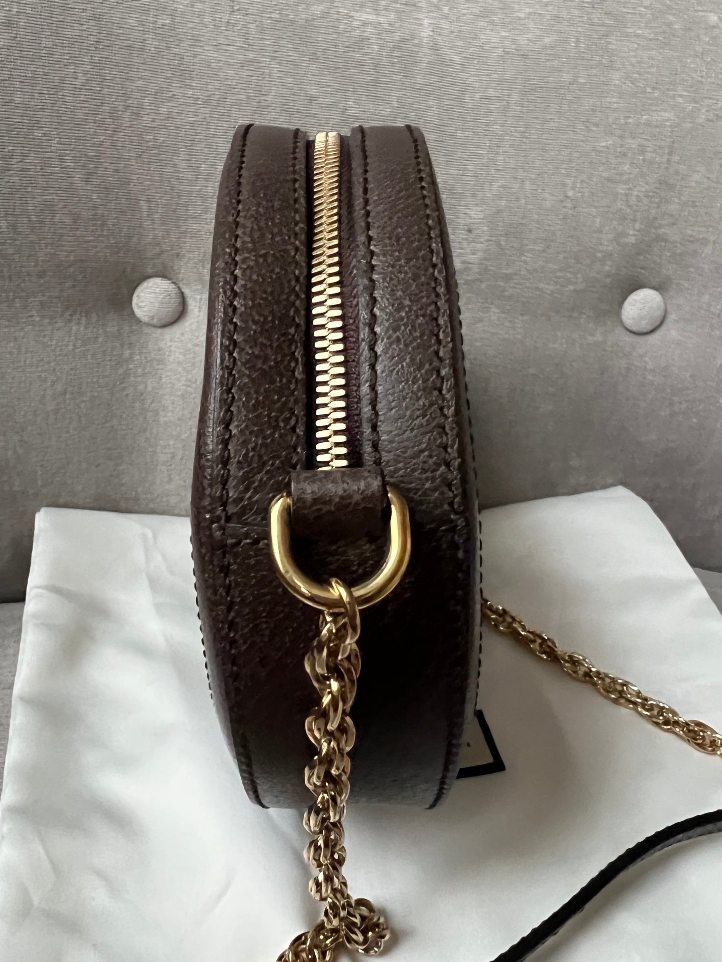 Gucci GG Ophidia Mini GG Round Shoulder Bag (RRP £1,160)