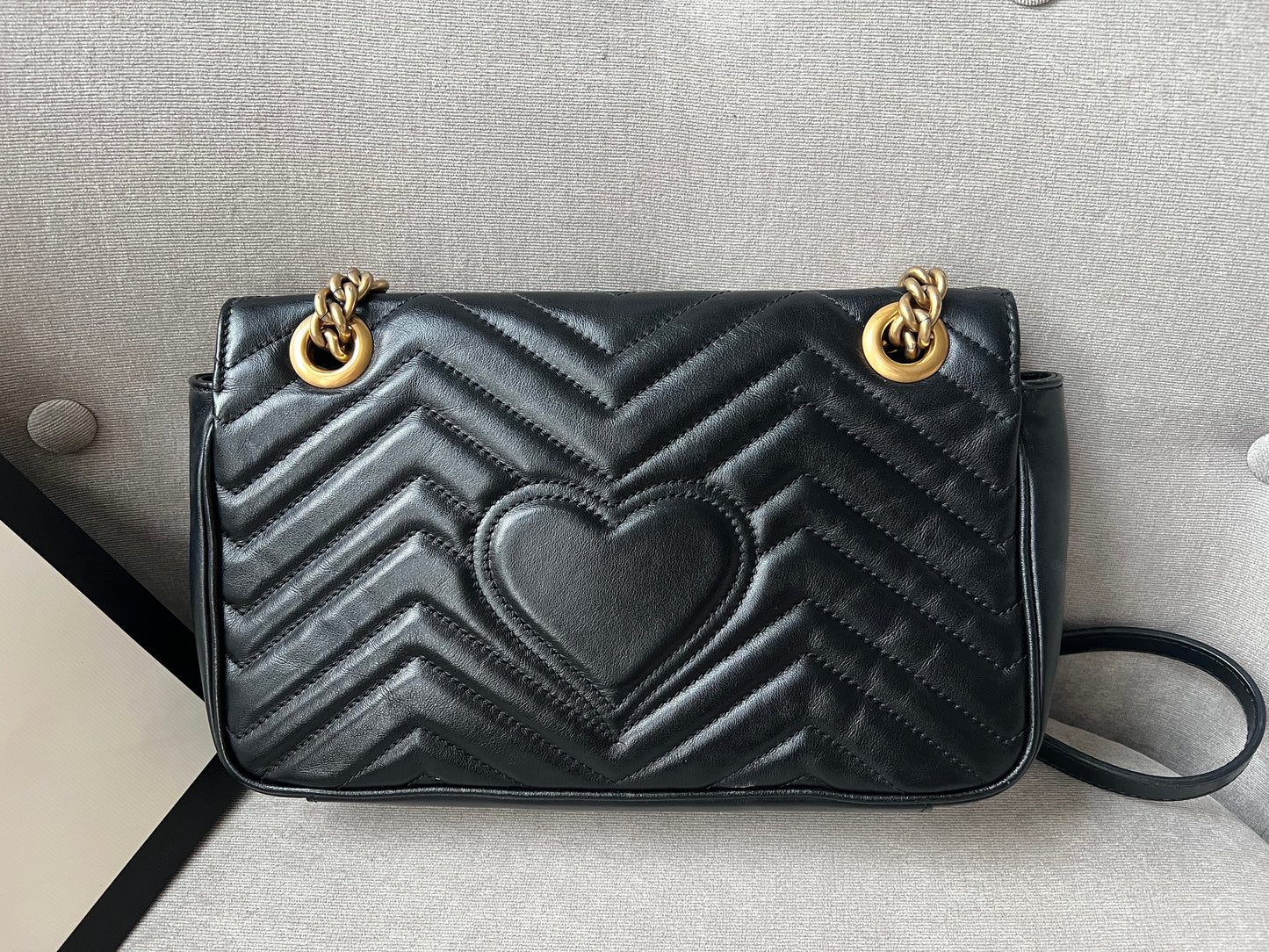 Gucci GG Black Marmont Small Shoulder Bag