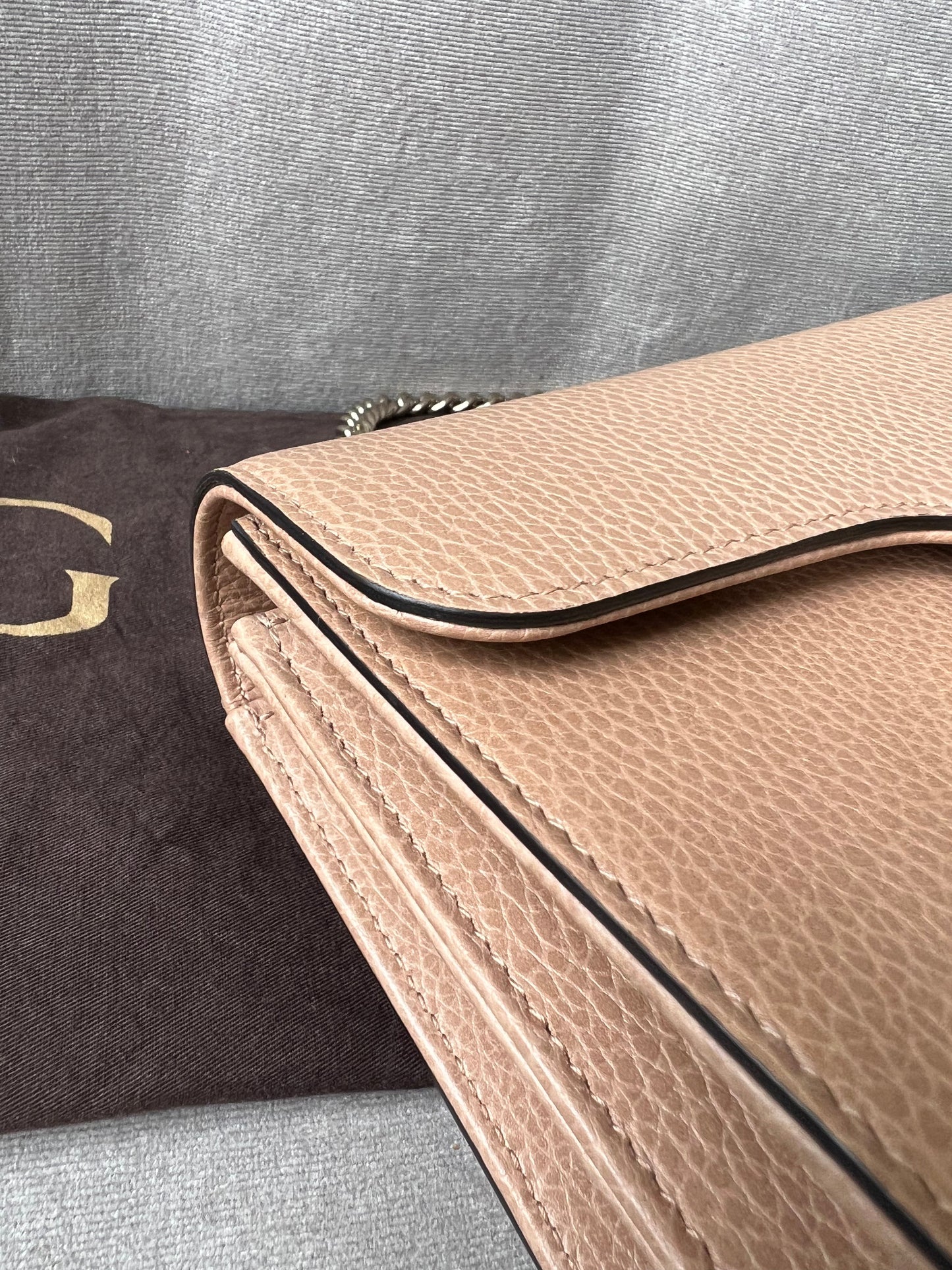 Gucci Interlocking GG Beige Small Shoulder Bag