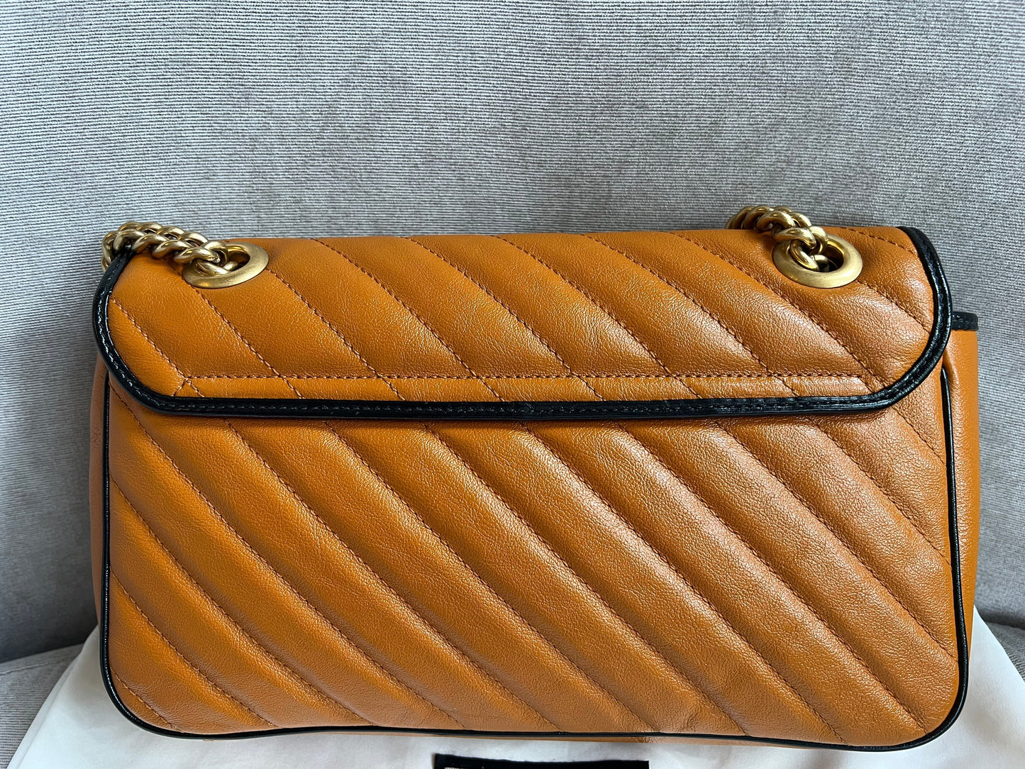 Gucci GG Torchon Tan Marmont Small Shoulder Bag