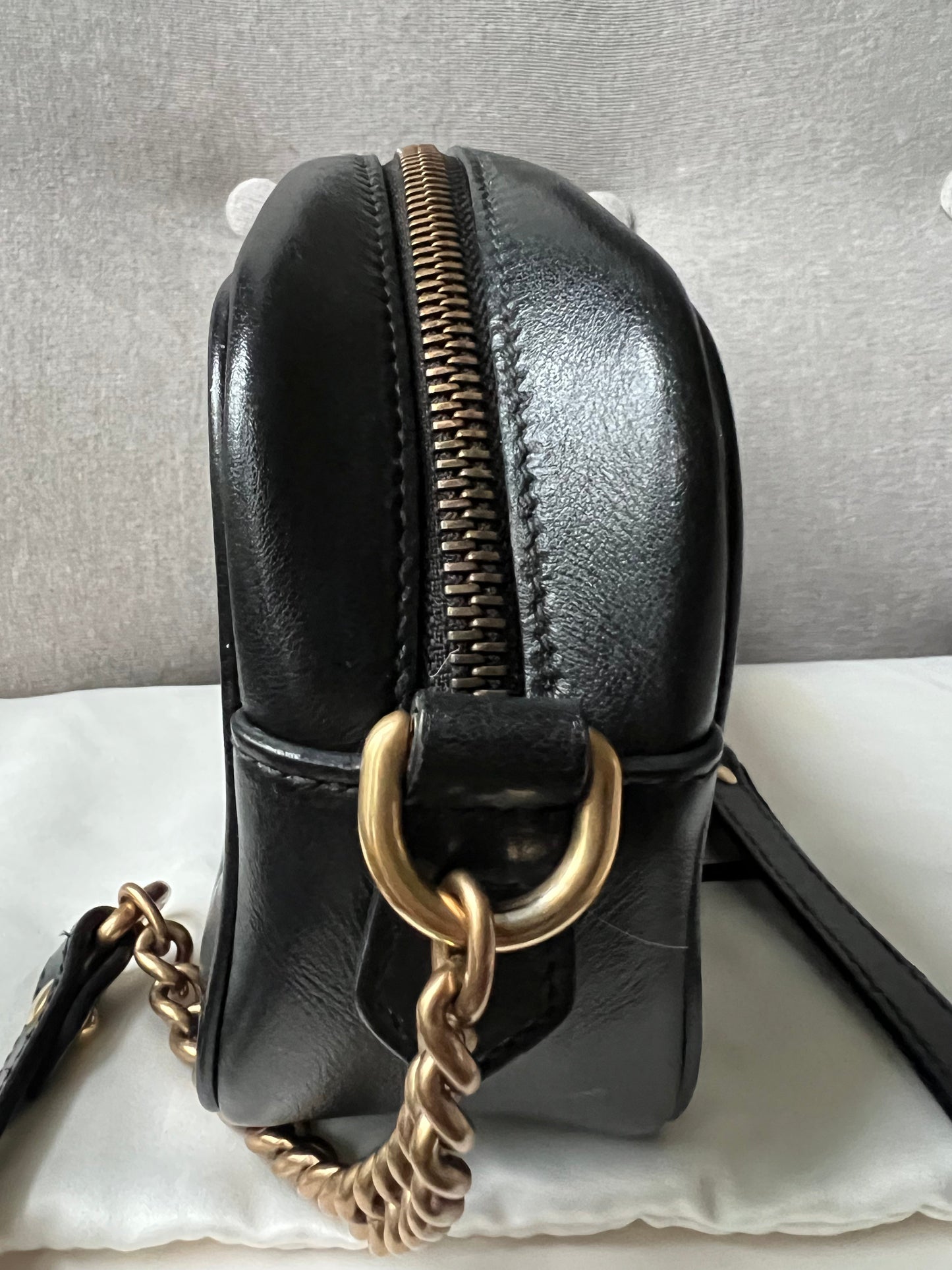 Gucci GG Black Marmont Mini Shoulder Bag (RRP £1,160)