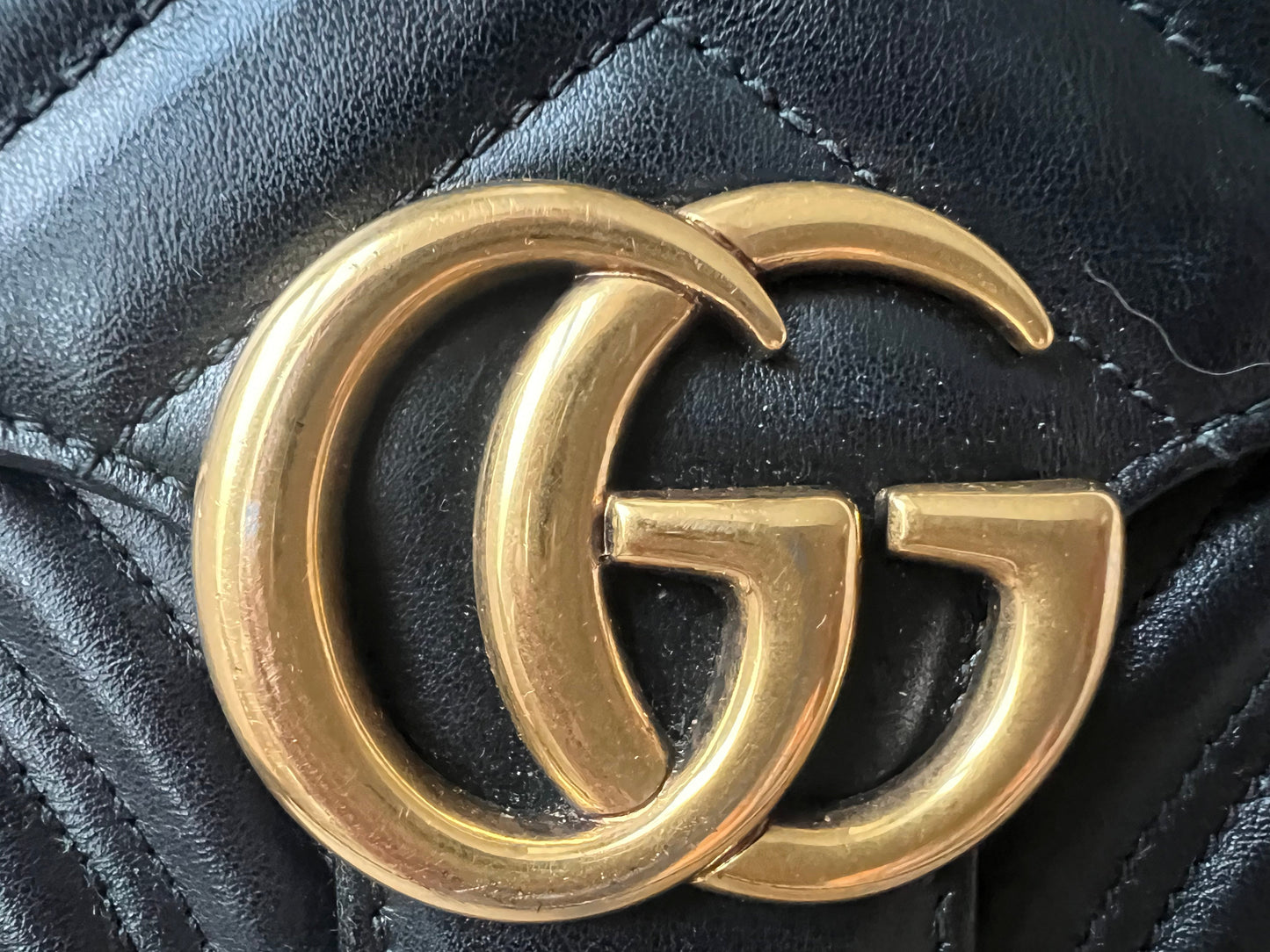Gucci GG Black Marmont Small Shoulder Bag