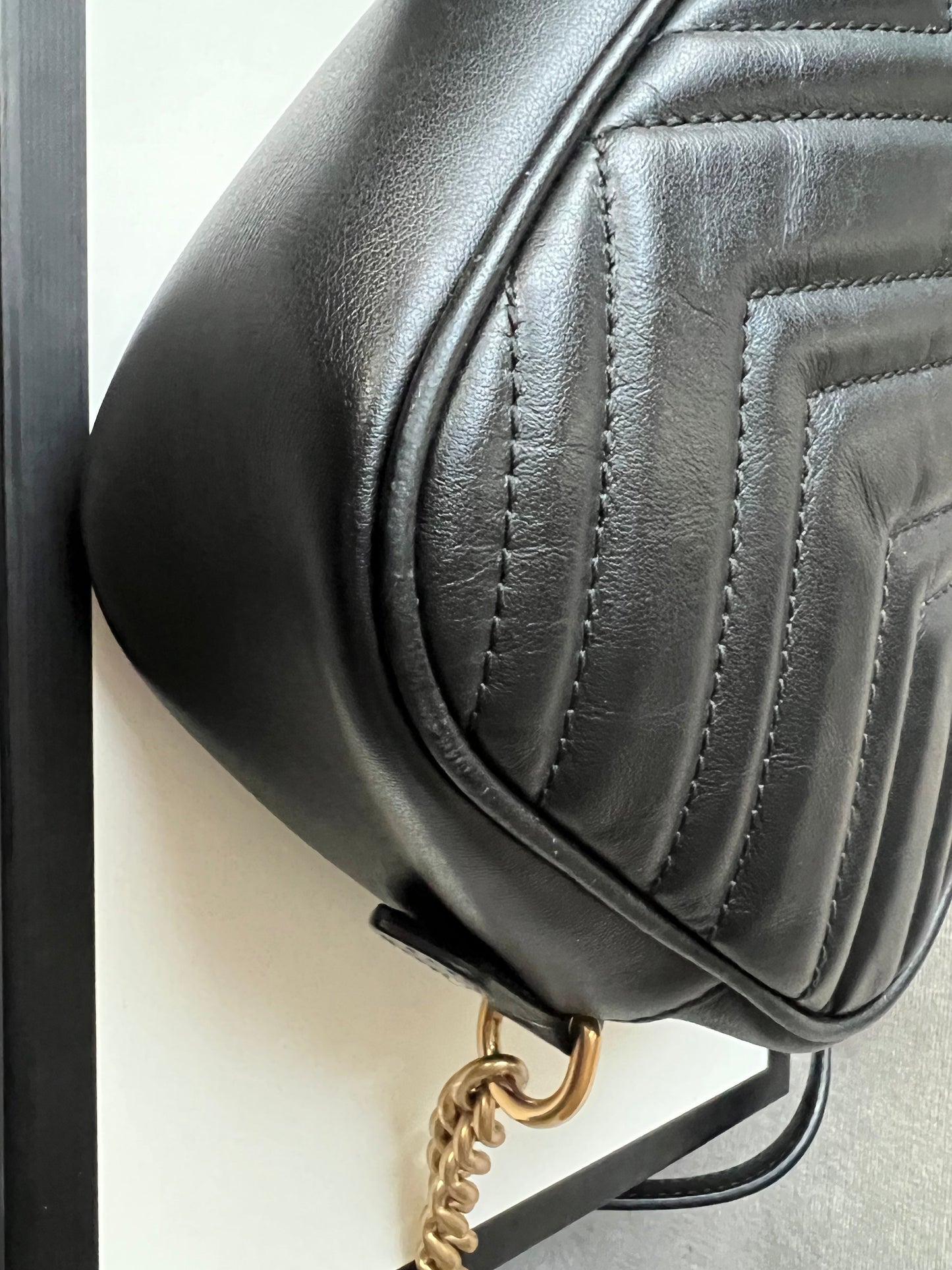 Gucci GG Black Marmont Small Shoulder Bag (RRP £1250)