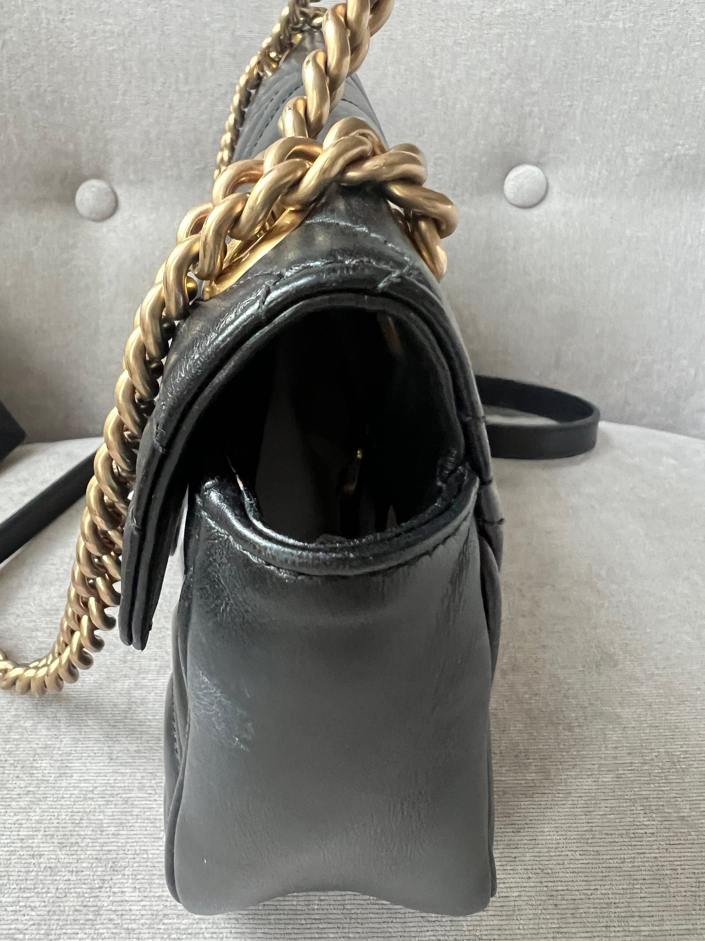 Gucci GG Black Marmont Small Shoulder Bag