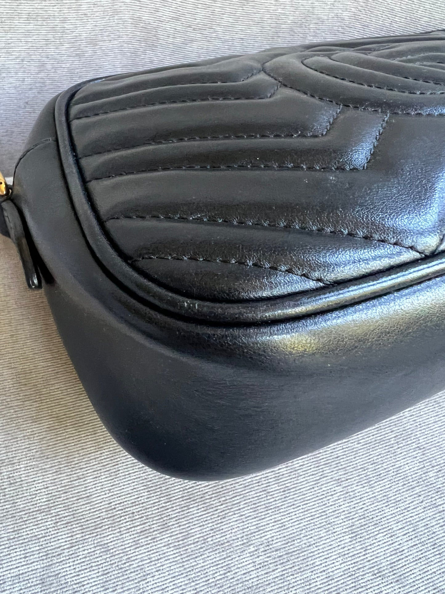 Gucci GG Black Marmont Small Shoulder Bag