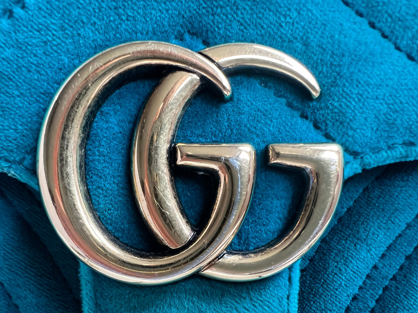 Gucci GG Mini Velvet Marmont Mini Shoulder Bag