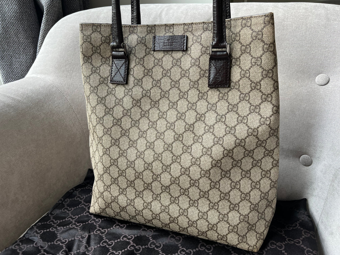 Gucci GG Monogram Canvas Tote Bag