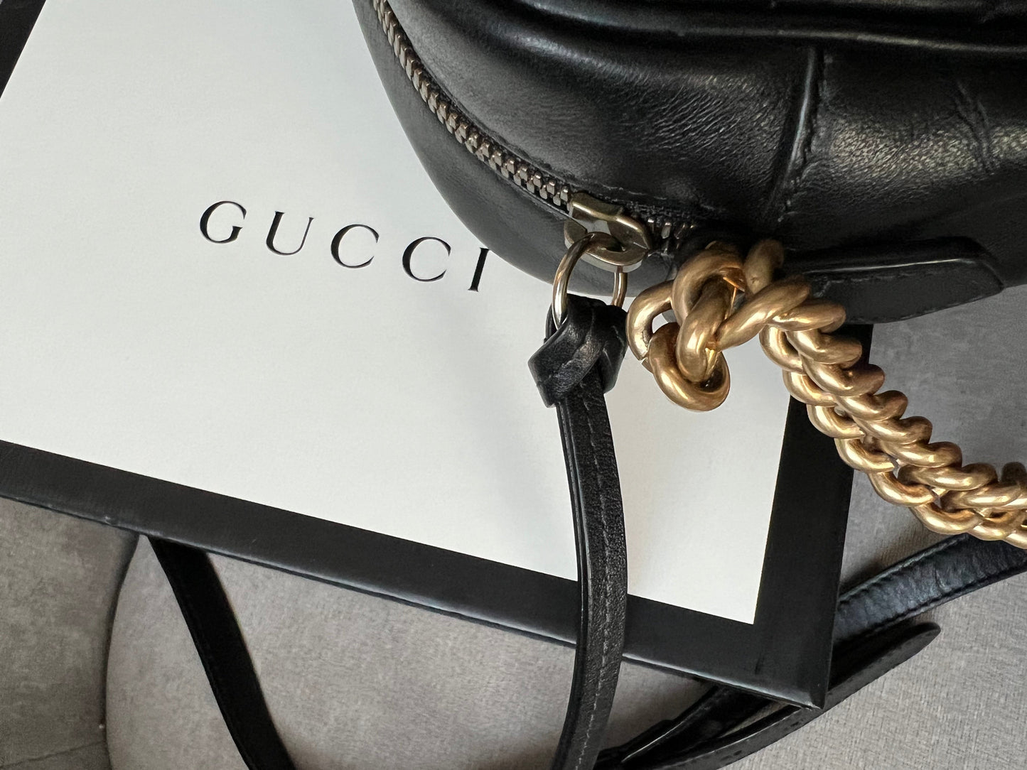 Gucci GG Black Marmont Small Shoulder Bag (RRP £1250)