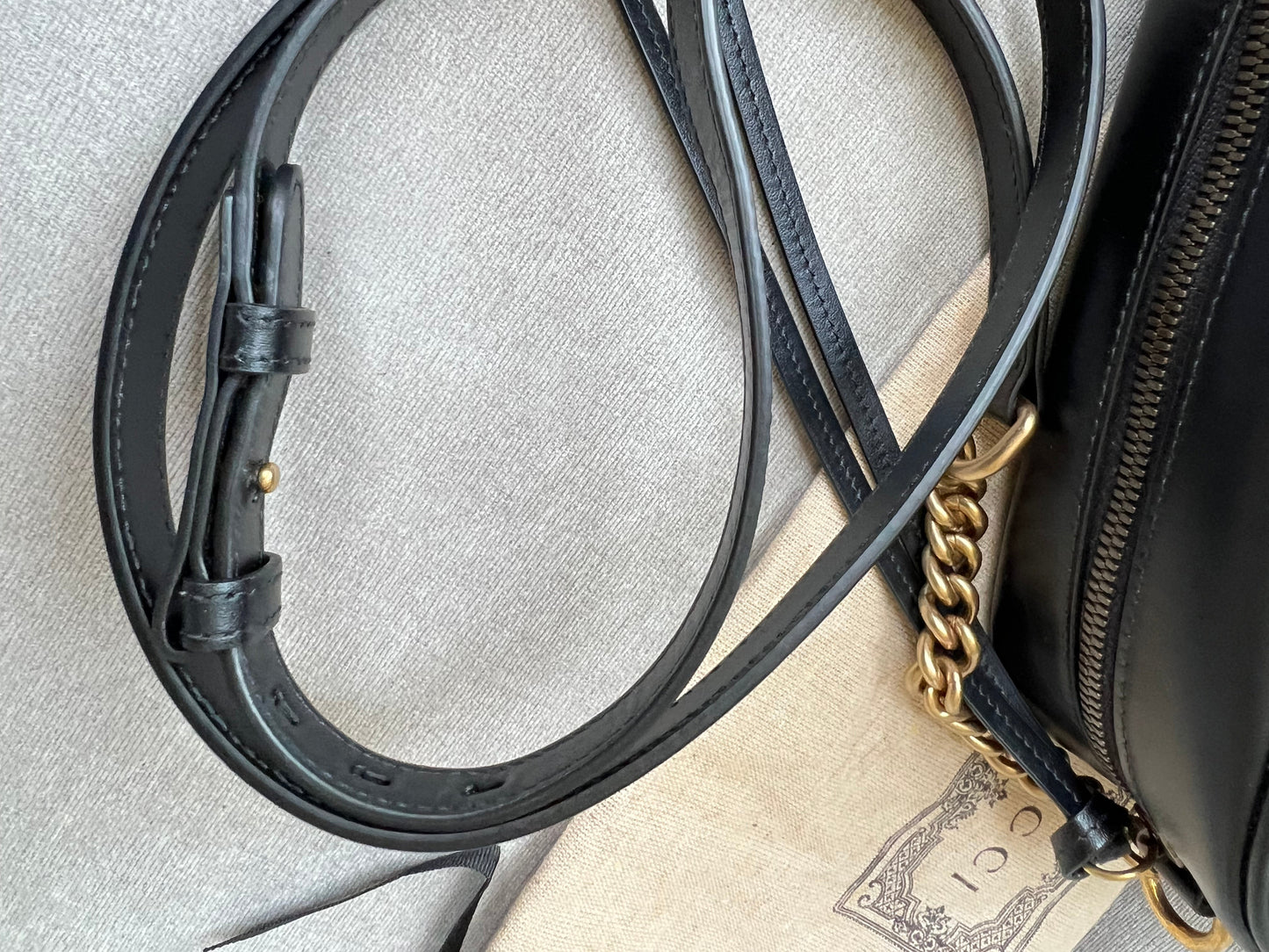 Gucci GG Black Marmont Small Shoulder Bag