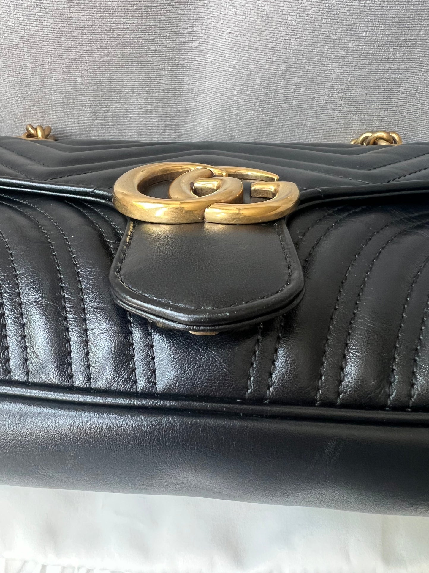 Gucci GG Black Marmont Small Shoulder Bag (RRP £1800)
