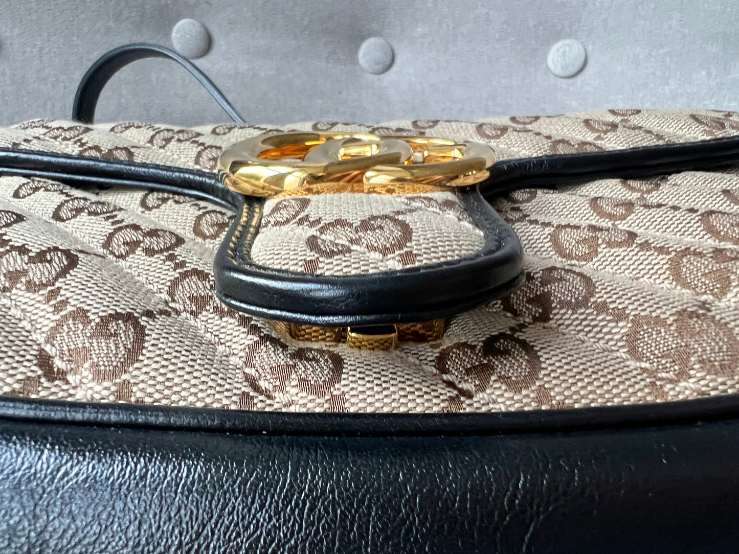 Gucci GG Beige Marmont Small Shoulder Bag (RRP £1,570)