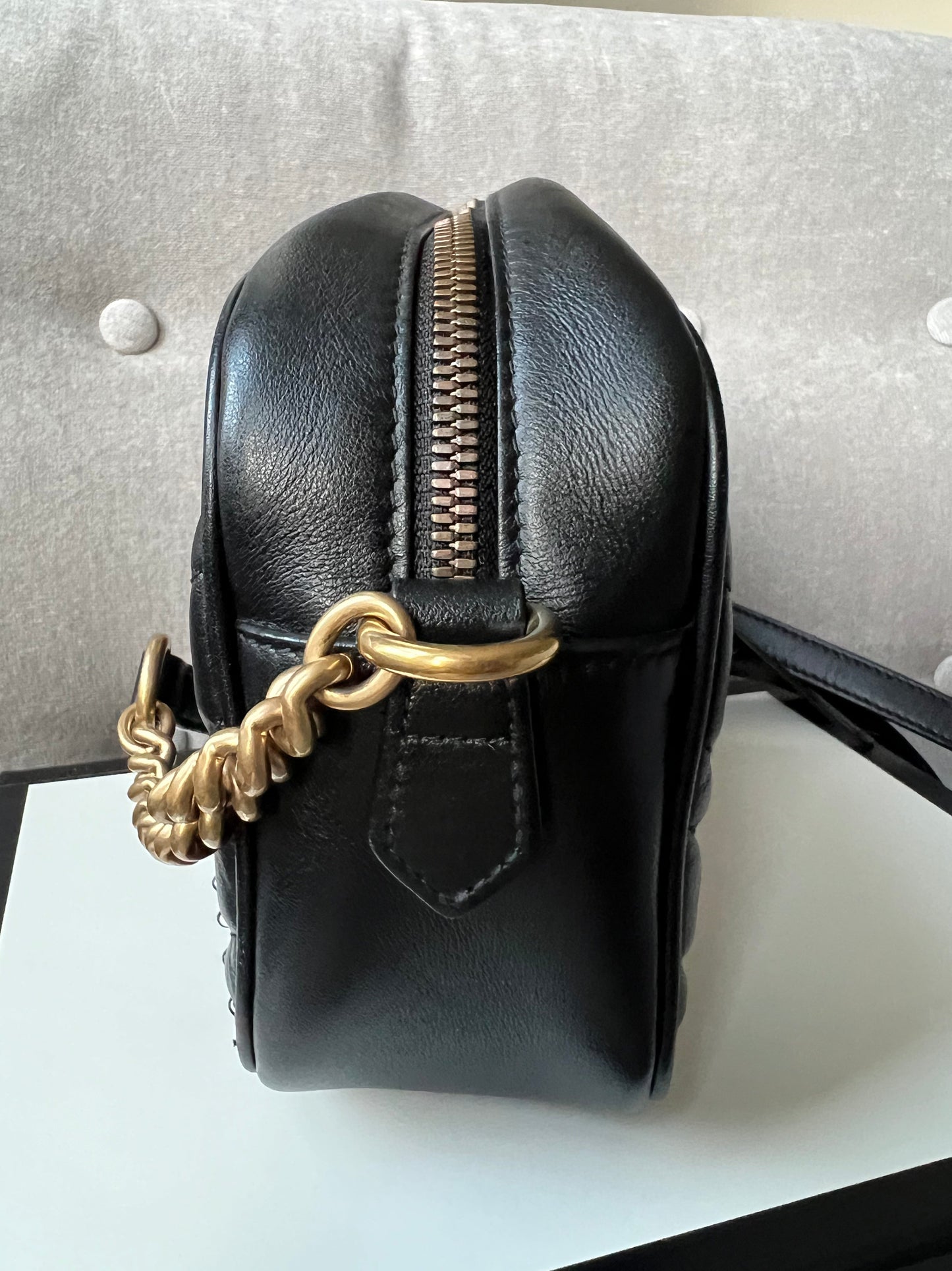 Gucci GG Black Marmont Small Shoulder Bag (RRP £1250)
