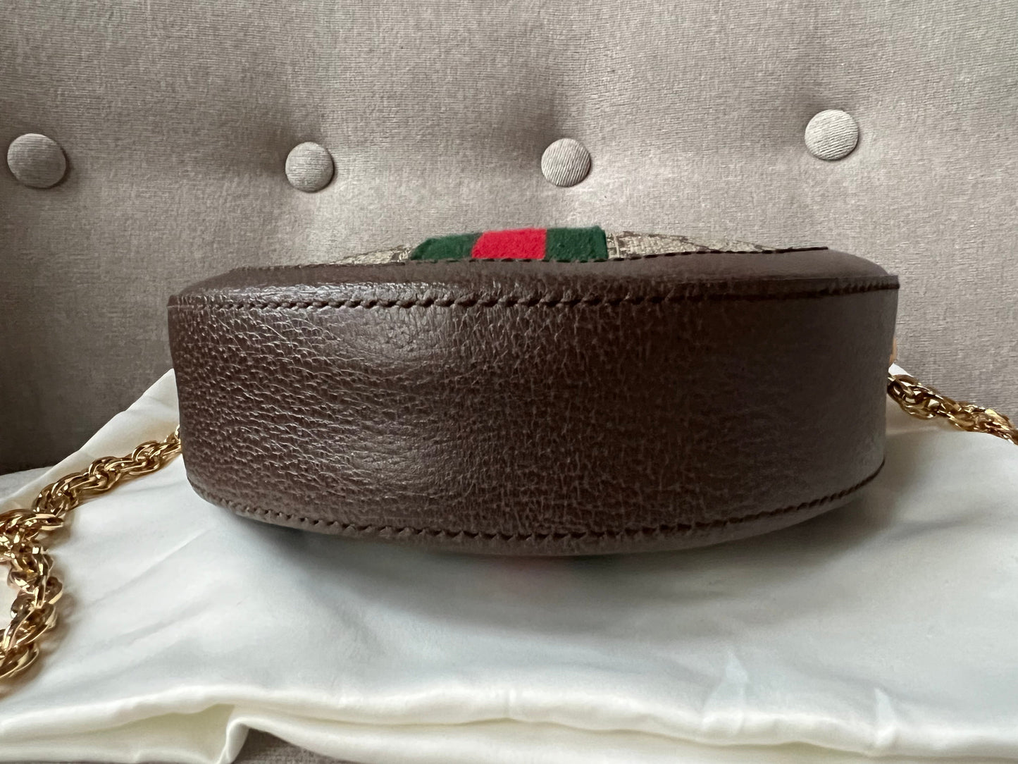 Gucci GG Ophidia Mini GG Round Shoulder Bag (RRP £1,160)