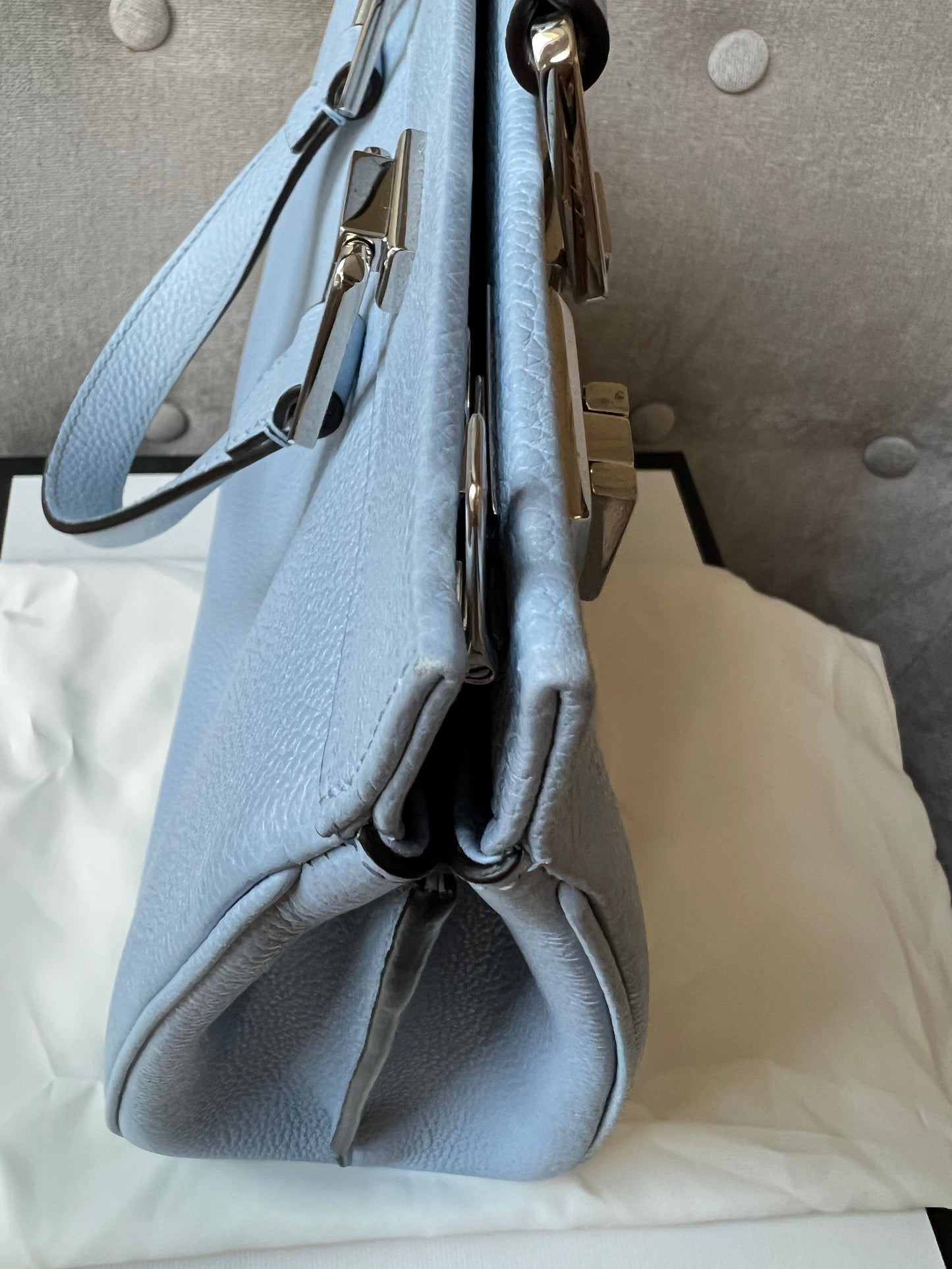 Gucci Pale Blue Medium Zumi Tote (RRP £2210)