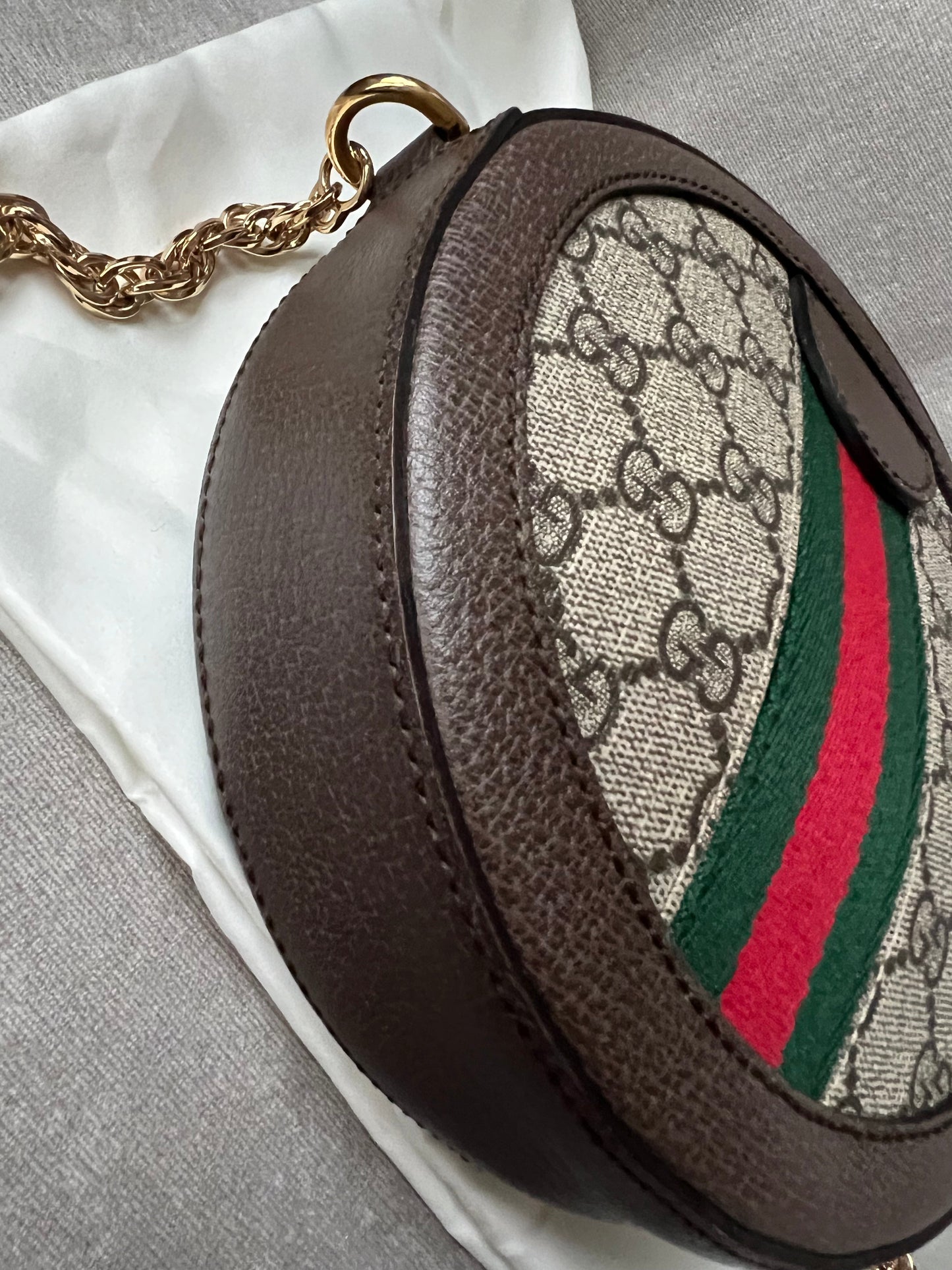 Gucci GG Ophidia Mini GG Round Shoulder Bag (RRP £1,160)