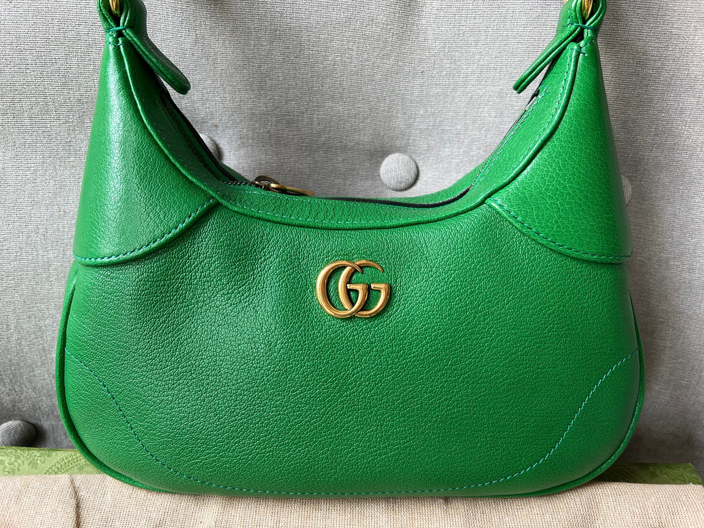 Gucci Green Small Aphrodite Shoulder Bag