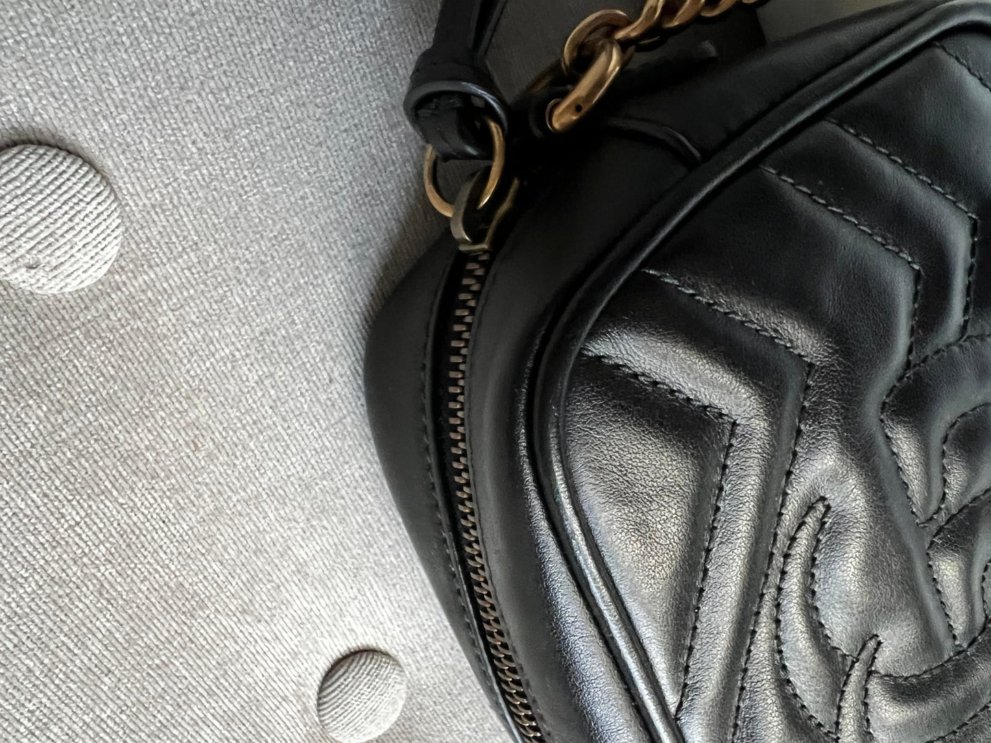 Gucci GG Black Marmont Mini Shoulder Bag (RRP £1,160)