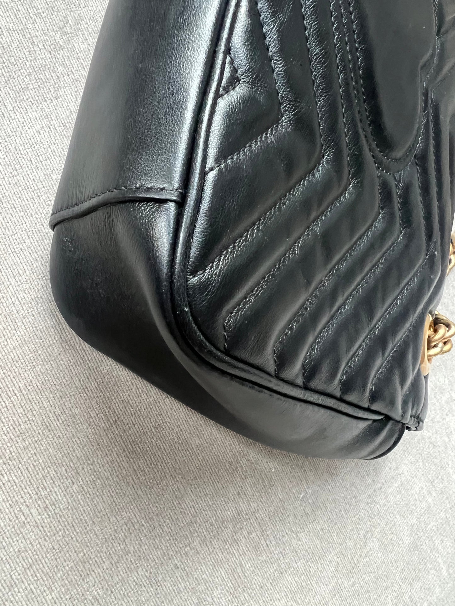 Gucci GG Black Marmont Small Shoulder Bag