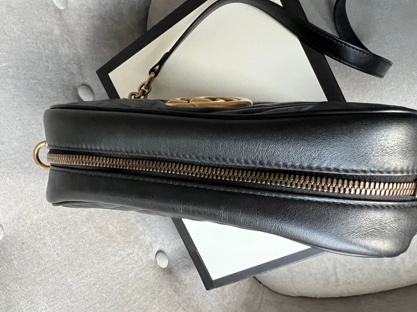 Gucci GG Black Marmont Small Shoulder Bag (RRP £1250)