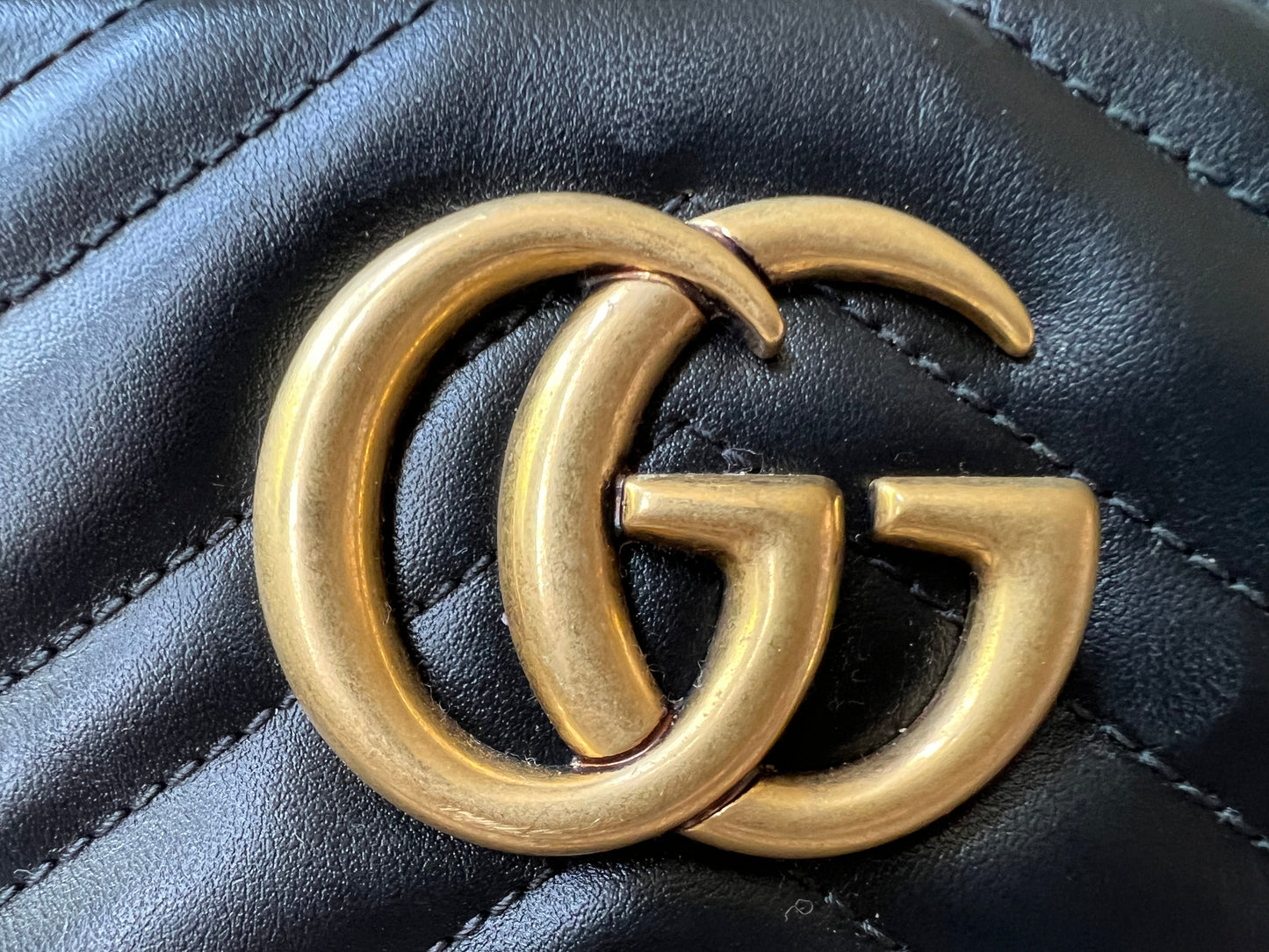 Gucci GG Black Marmont Small Shoulder Bag