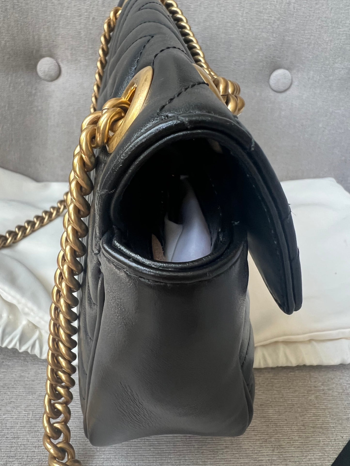 Gucci GG Black Marmont Small Shoulder Bag (RRP £1800)