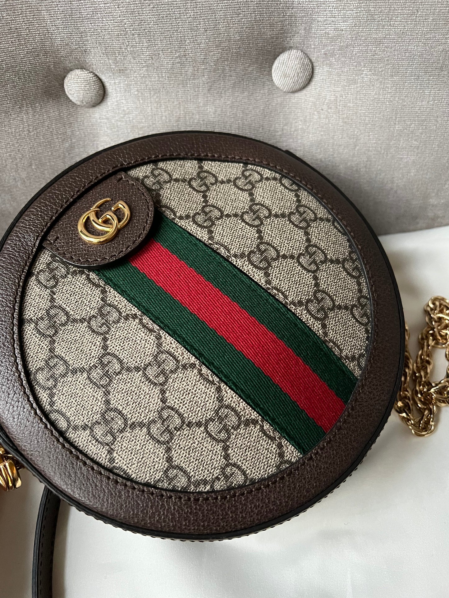 Gucci GG Ophidia Mini GG Round Shoulder Bag (RRP £1,160)