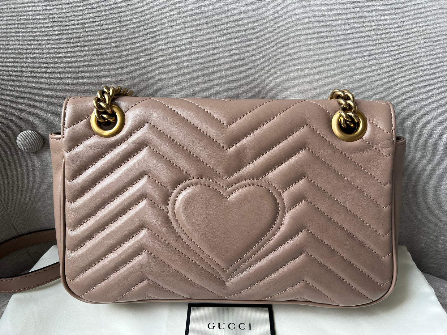 Gucci GG Dusty Pink Marmont Small Shoulder Bag (RRP £1800)