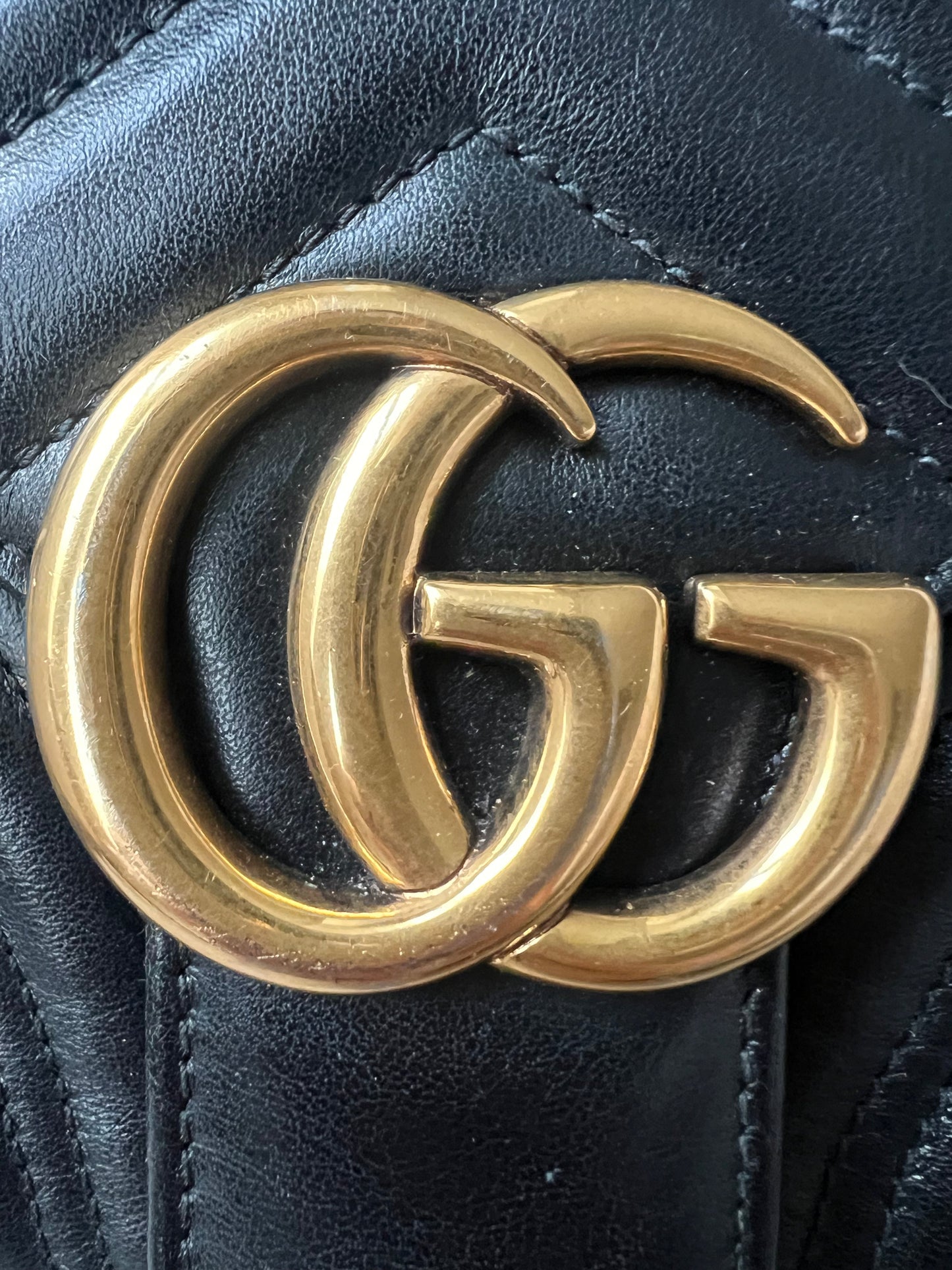 Gucci GG Black Marmont Small Shoulder Bag