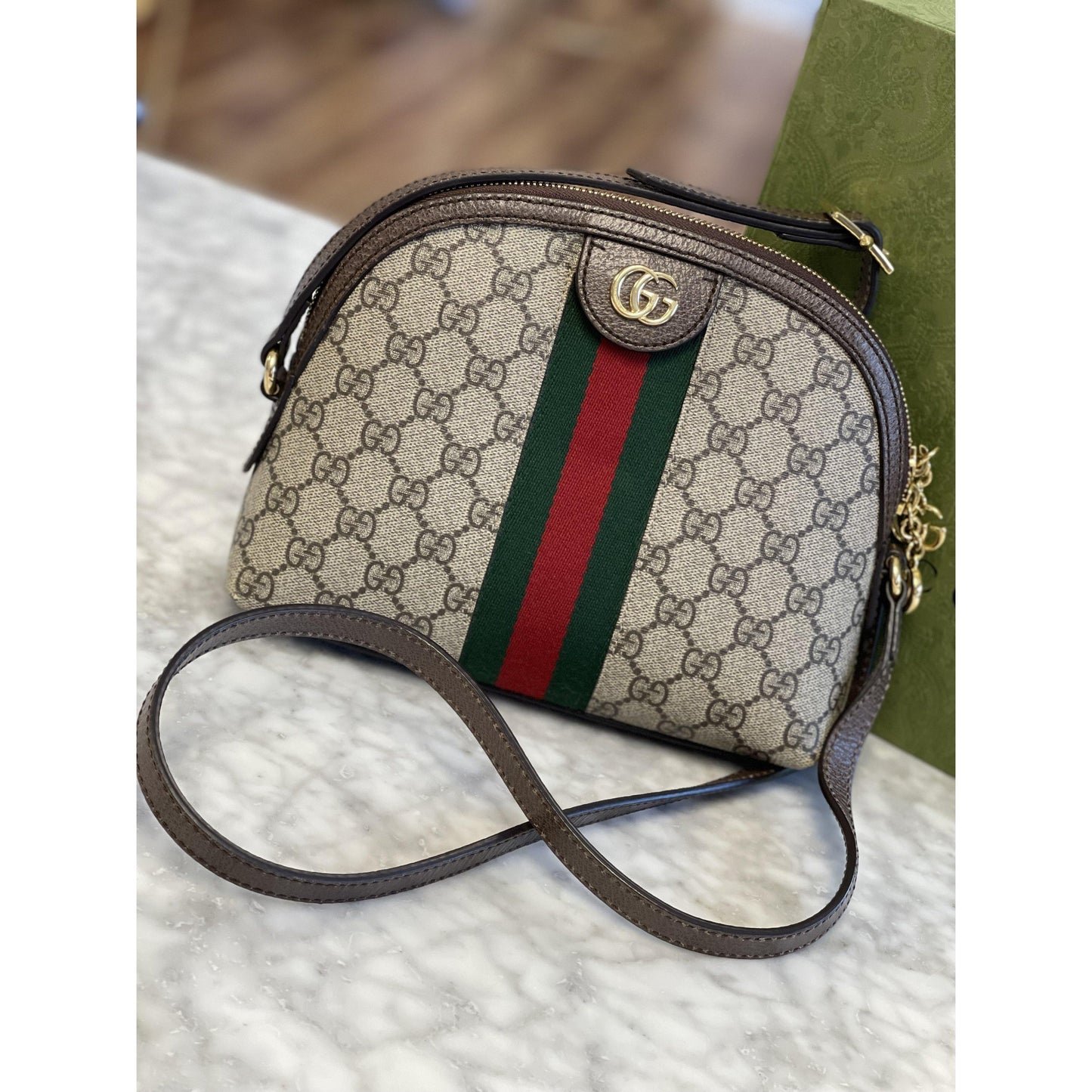 Gucci GG Supreme Ophidia Shoulder Bag