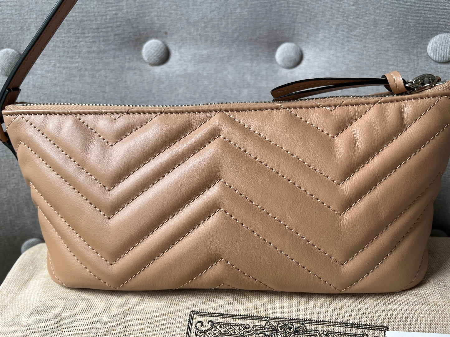 Gucci GG Rose Beige Marmont Shoulder Bag