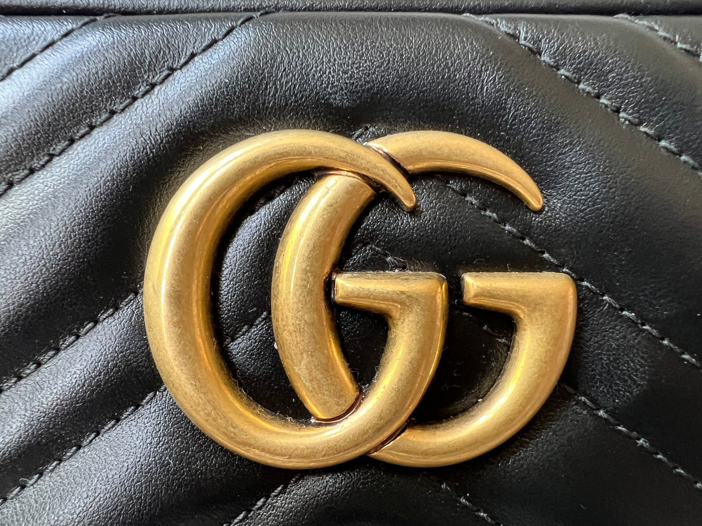 Gucci GG Black Marmont Small Shoulder Bag