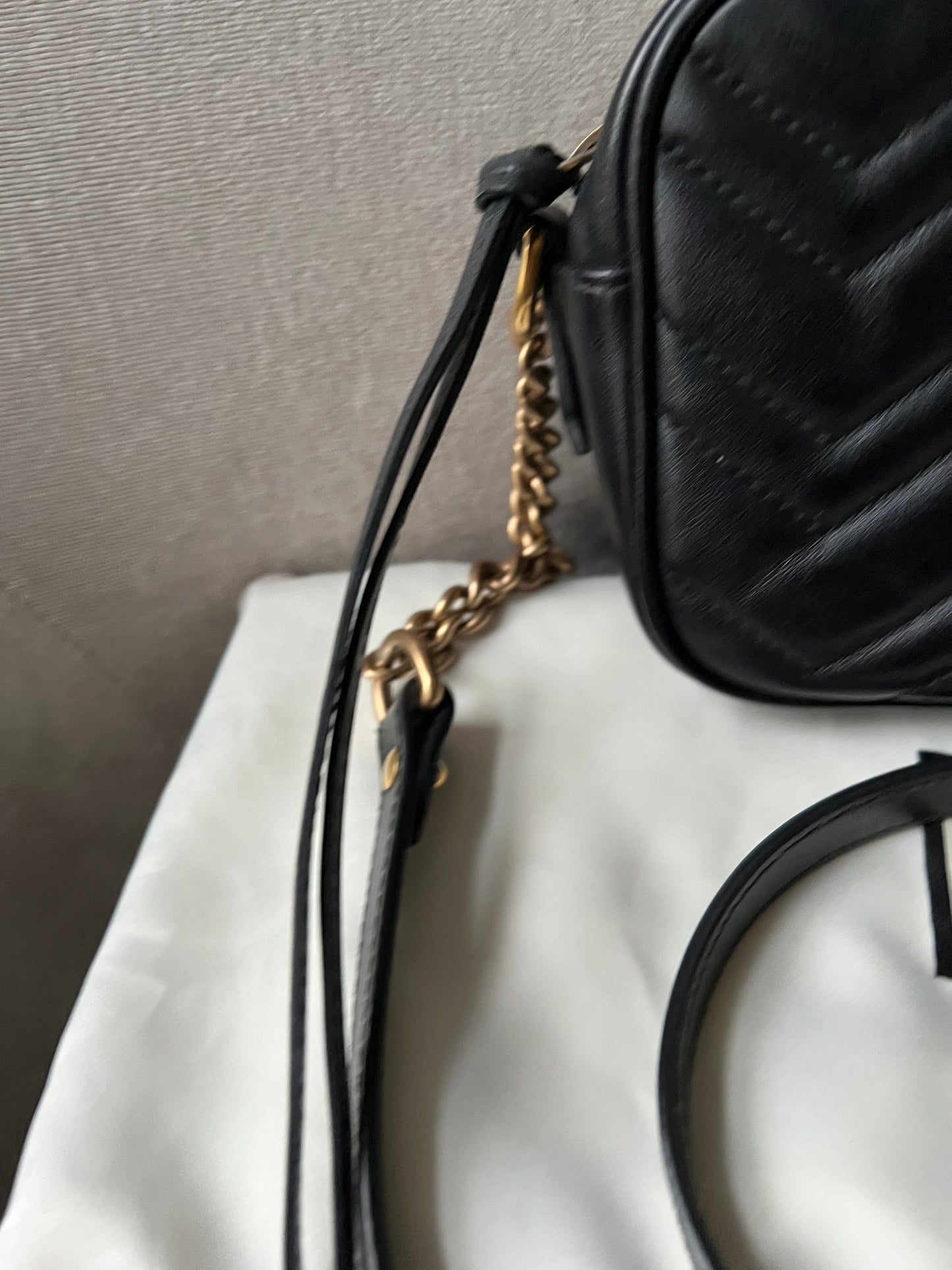 Gucci GG Black Marmont Mini Shoulder Bag (RRP £1,160)