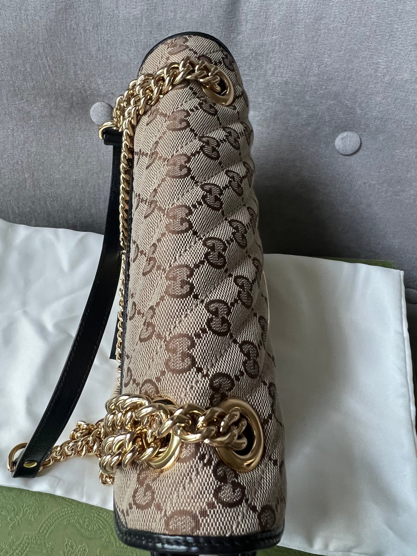 Gucci GG Beige Marmont Small Shoulder Bag (RRP £1,570)