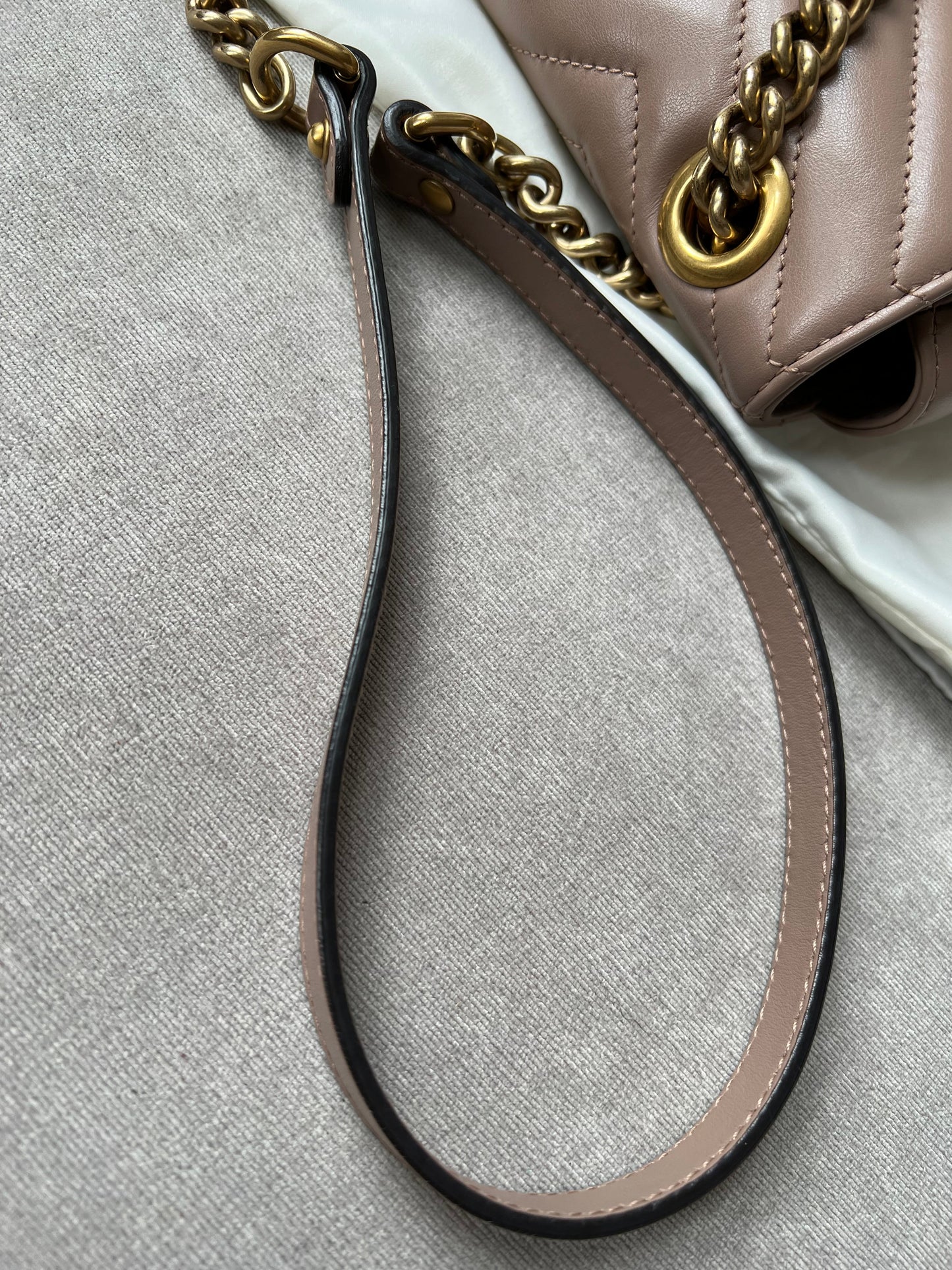 Gucci GG Dusty Pink Marmont Small Shoulder Bag (RRP £1800)