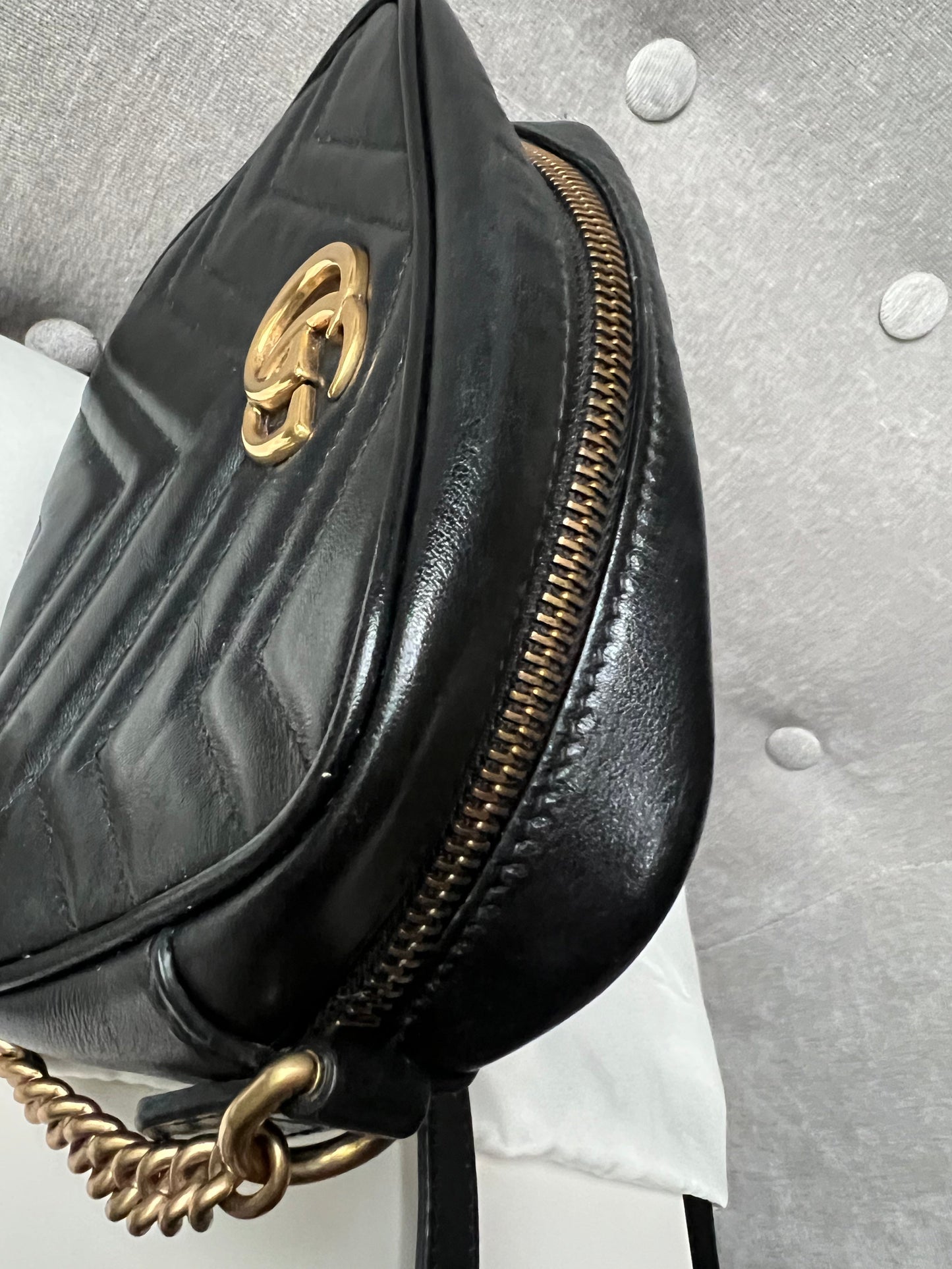Gucci GG Black Marmont Mini Shoulder Bag (RRP £1,160)
