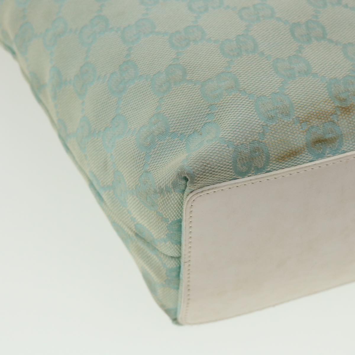 GUCCI GG Canvas Shoulder Bag Light Blue 0021099 001998  34957