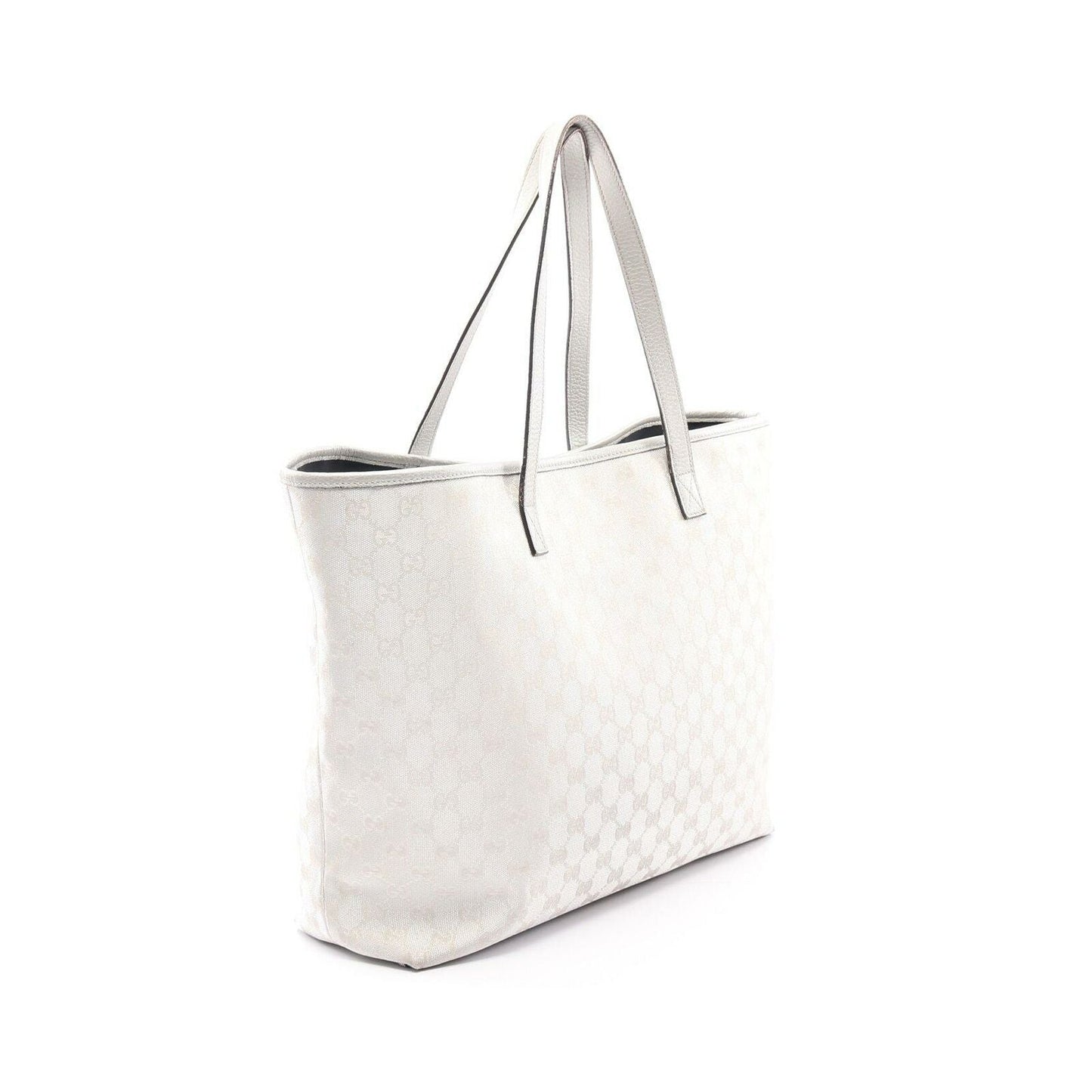 Gucci Gg Tote Bag White Canvas