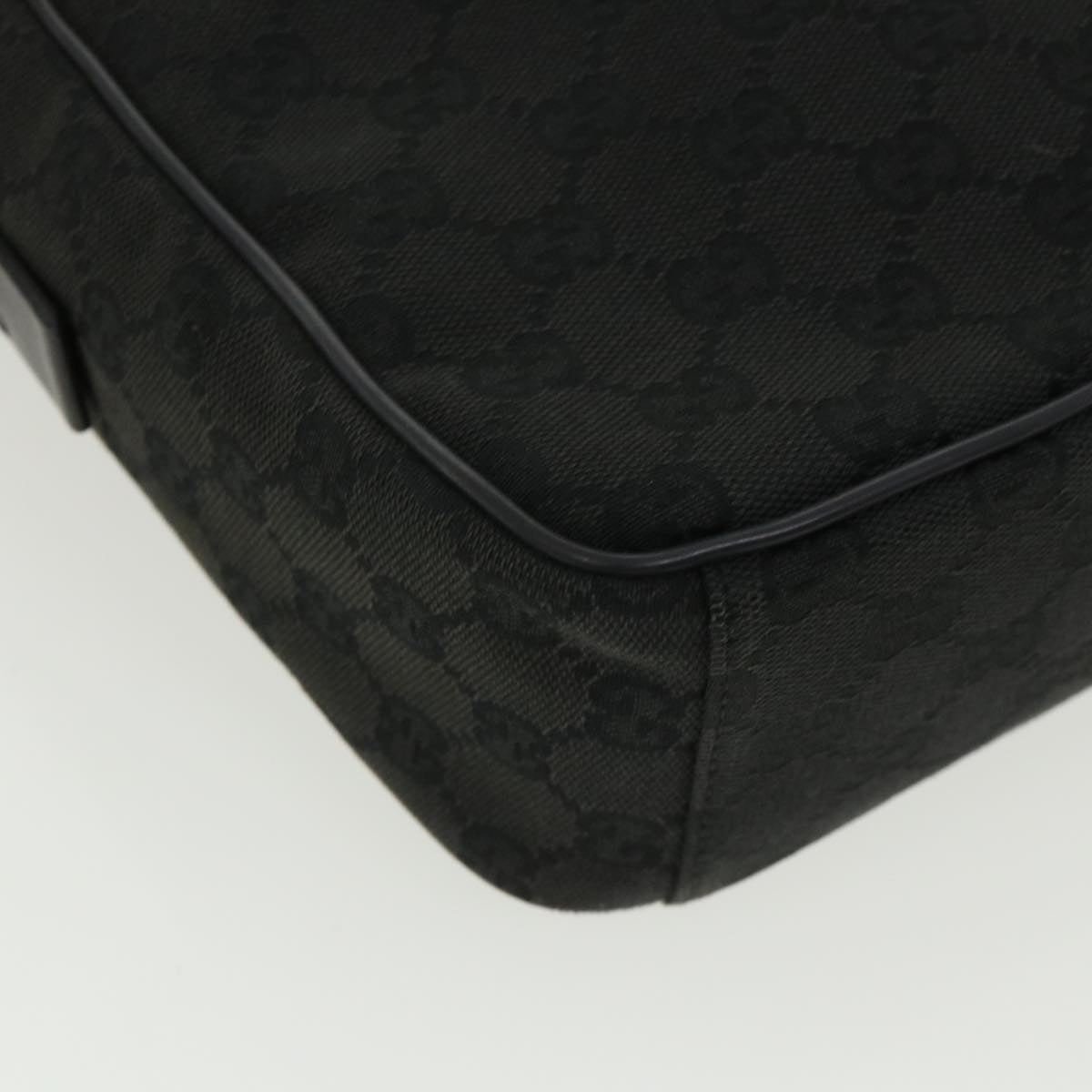 GUCCI GG Canvas Shoulder Bag Canvas Black 03136  ki2642