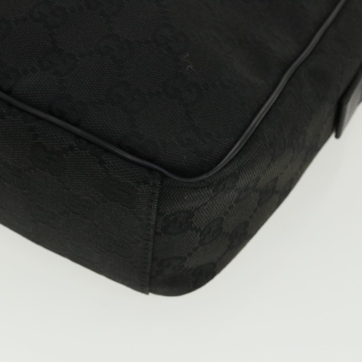 GUCCI GG Canvas Shoulder Bag Canvas Black 03136  ki2642