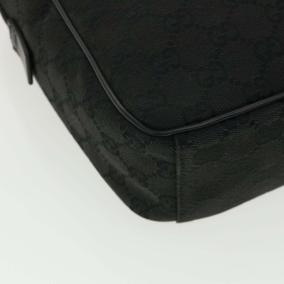 GUCCI GG Canvas Shoulder Bag Canvas Black 03136  ki2642