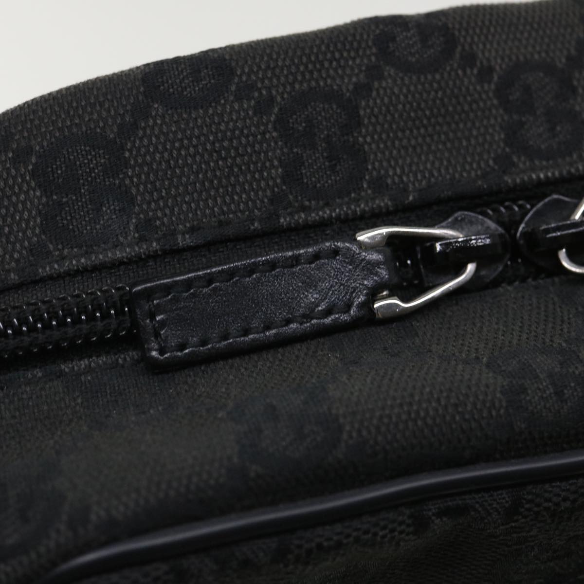 GUCCI GG Canvas Shoulder Bag Canvas Black 03136  ki2642