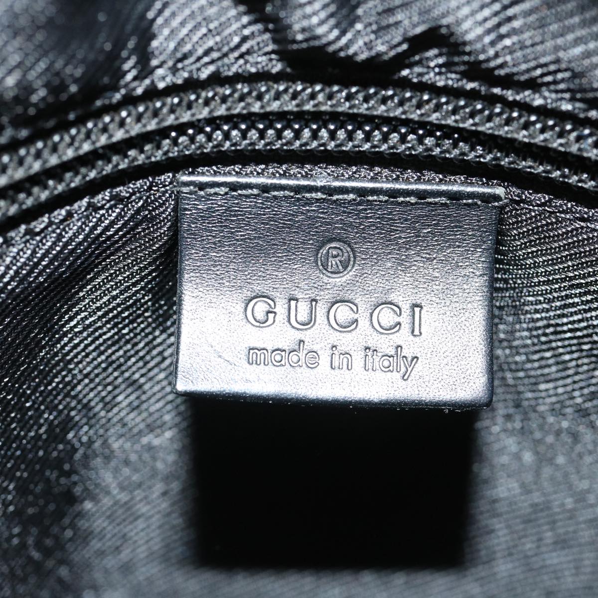 GUCCI GG Canvas Shoulder Bag Canvas Black 03136  ki2642