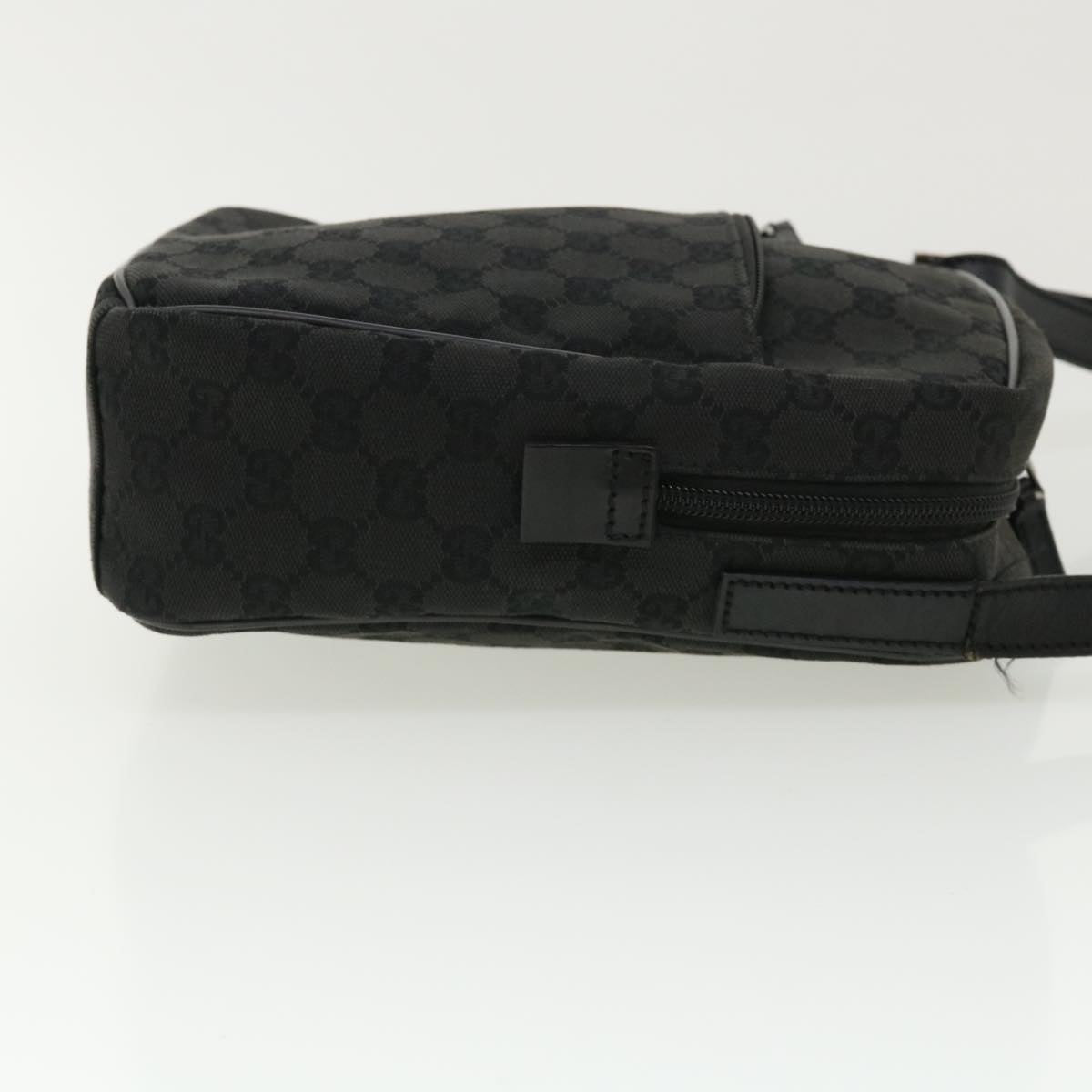 GUCCI GG Canvas Shoulder Bag Canvas Black 03136  ki2642