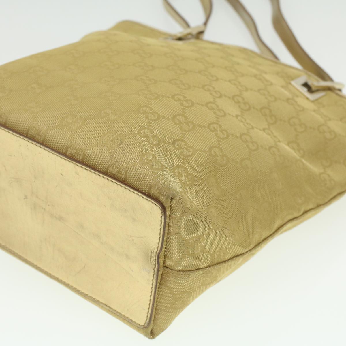 GUCCI GG Canvas Tote Bag Gold Tone 002.1099.001998  ki2751