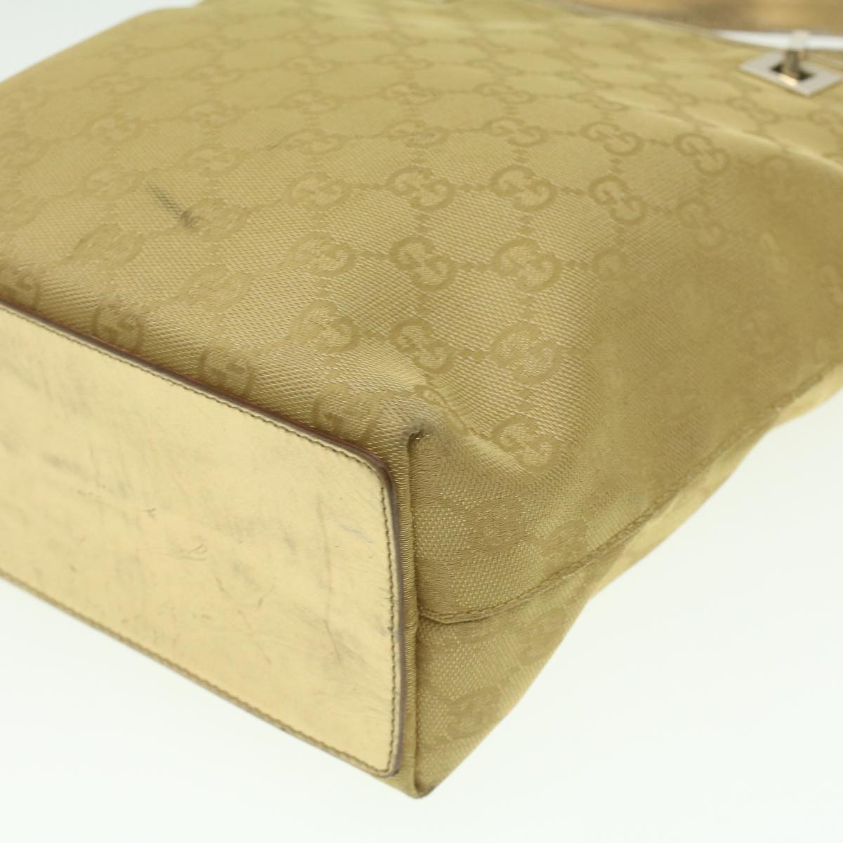GUCCI GG Canvas Tote Bag Gold Tone 002.1099.001998  ki2751