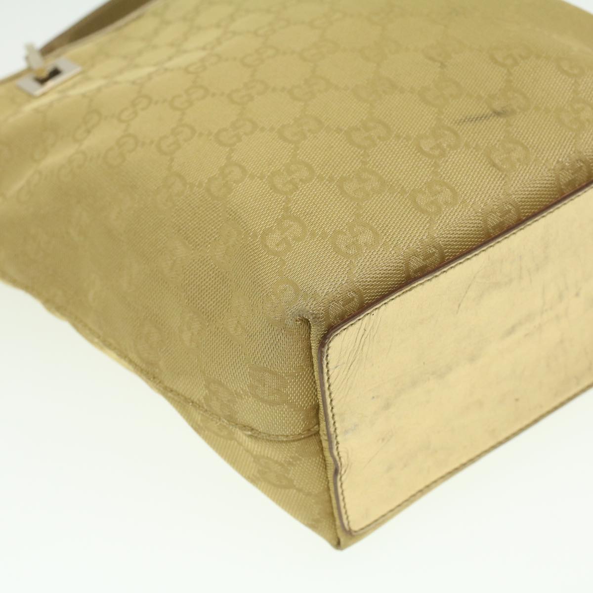 GUCCI GG Canvas Tote Bag Gold Tone 002.1099.001998  ki2751