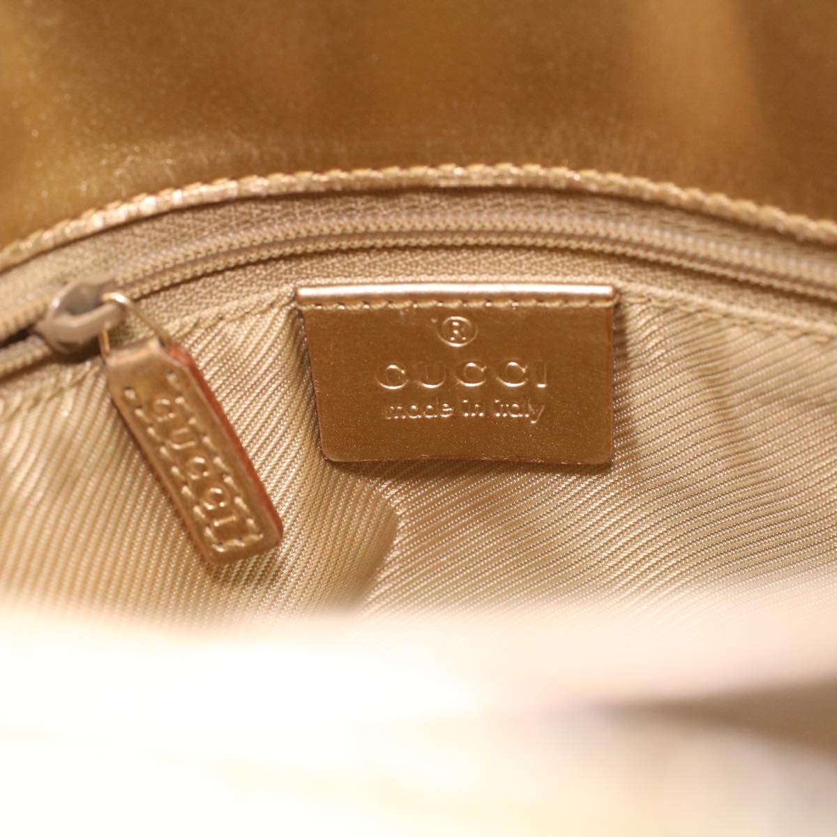 GUCCI GG Canvas Tote Bag Gold Tone 002.1099.001998  ki2751