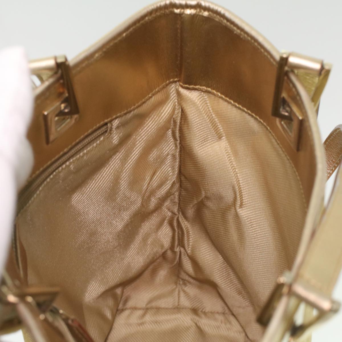 GUCCI GG Canvas Tote Bag Gold Tone 002.1099.001998  ki2751
